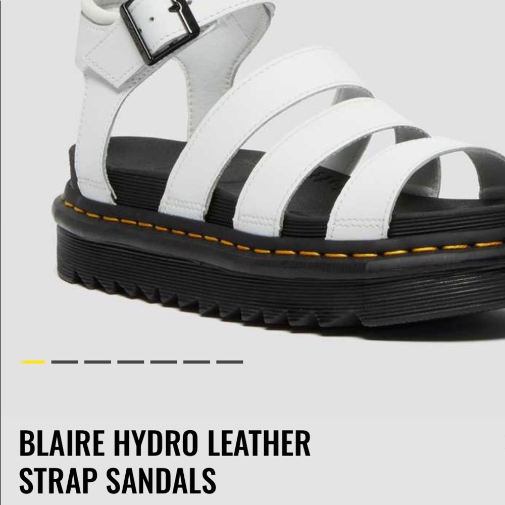 Blaire hydro leather strap platform sandals Dr. Martens